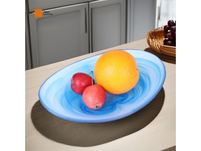 Aleo High Quality Sustainable Polyresin Oval Salad Plate Versatile Serving Dish Salads Daily Resin Platter Family Gatherings