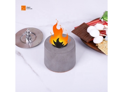 Factory Direct Sale Good Selling Indoor Tabletop Fire Pit Alcohol Bio Ethanol Custom Decorative Cement Outdoor Fireplace Bowl