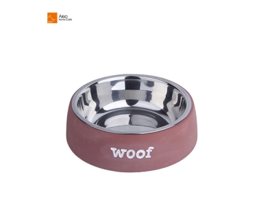   Small Pink Food Grade Dog Bowls Custom Personalized Stainless Steel Different Colours for Pets