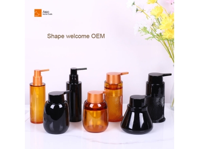  High-Capacity Clear PET Resin Soap Lotion Pump Dispenser Empty Cosmetic Lotion Bottle for Hotels