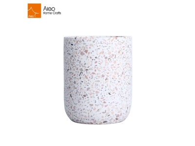 Online retailers Hot Selling Modern Wedding Decoration Terrazzo Candle jars Empty concrete Holder Jar For Making