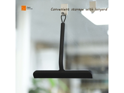 Hot Selling Black Silicone Rubber Window Squeegee Wiper Short Handle Soft Profile for Car Glass Shower and Window Cleaning