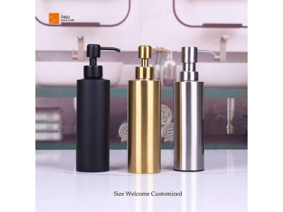 High Quality 304 Stainless Steel 350ml Lotion Dispenser Anti-Rust Hand Soap Dispenser Hotel Bathroom Liquid Soap Dispensers