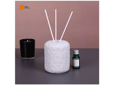 Wholesale Customized 200ml Gray Concrete Plastic Liner Bottle Multi-Scent Aromatherapy Stick Air Freshener Reed Diffuser Set