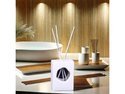 Customized White Cement Reed Diffuser Bottles Home Fragrance Aromatherapy Room Essential Oil Aroma Concrete Glass Perfume Scent