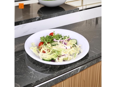  Modern Plant Color Marble Swirl Decor Serving Plate Set Custom Eco-Friendly Resin White Swirl Bowls Kitchen Accessories Dishes