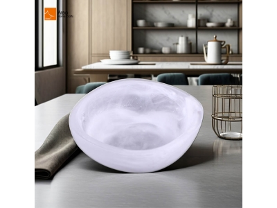 Wholesale New Eco-Friendly Modern Design round Shape Resin Sauce Bowl Set Small Plate Dish Serving Tray Salad Bowl for Parties