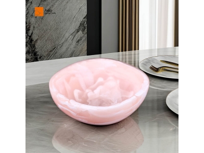  Handmade Modern Design Resin Swirl Jewelry Storage Tray Custom Display Platter Home Restaurant Sushi Plate Sauce Serving Bowls