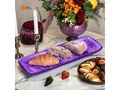  Customized Multicolor Rectangular Resin Tray Japanese Food Tableware Salad Platter Sushi Plates for Home Hotel Restaurant Use