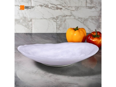 Aleo Home Luxury Fruit Bowl Set Swirl Resin Marble Polyresin Nordic Style Party Serving Kitchen Salad Bowl Tray Fruit Platter