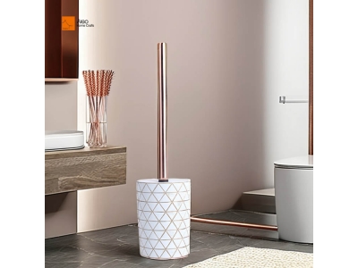  Modern Design  Resin Rhombic pattern Toilet Brush Holder for home and hotel