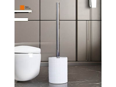 Modern Design  Resin Square pattern Toilet Brush Holder for home and hotel