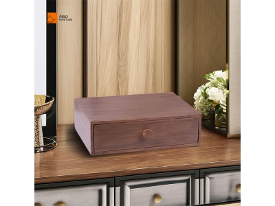 Luxury Factory Polyresin Bathroom Accessories 5-star Hotel Supplies Amenities Box Custom Resin Wood style Amenity box