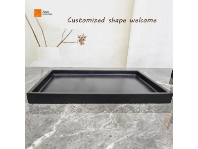 Food Grade Polyresin Modern Table Decorative Accessories Tray Coffee Serving Tray