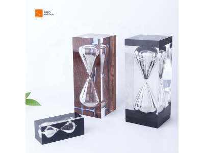 Big Polyresin 15 30 30 Hourglass Translucent Crystal Sand Timer Home Decoration