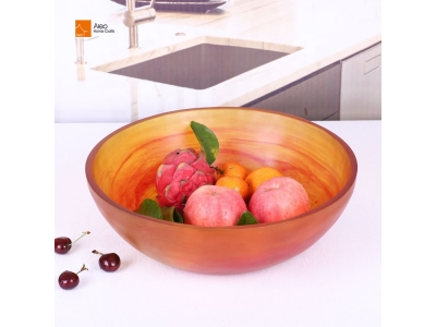 Wholesale High Quality Creative Resin Table Ware Set Of Fruit Pasta And Salad Bowls With Swirl matte shiny for hotel restaurant