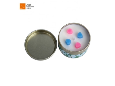 Factory Supplies Aromatherapy Metal Soy Wax In Candle Tin With Lid For Jasmine Fragrance Candle Wedding Spa Home Deco