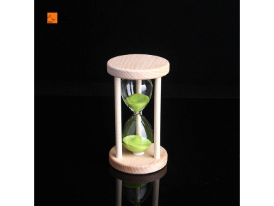 Wholesale Custom Wooden Game/Teeth Brushing Hourglass Sand Clock Stylish Colourful Hour glass Sand Timer For Home Decor