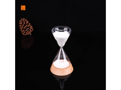  Hot Sale Home Decor 1/3/15/20/30 Minutes Hourglass Sand Clock Custom Hour Glass Sand Timer With Wooden Base