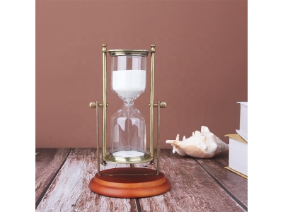  Wooden Decor Sauna Sand Timer Customizable 10/15/20 Minutes Hourglass with Logo