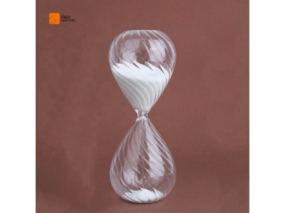  High Quality Custom Promotional Colorful Thread Glass Sand Timer 20 Minute Hourglass for Shower Decoration and Learning Gifts