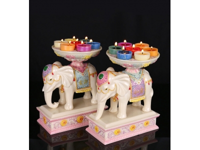 Fashion morden style Premium  Handcrafted  Elephant Candle Holder for Hotel and Home