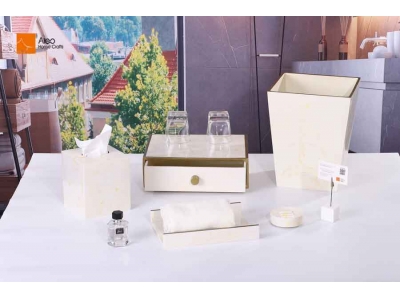 OEM Luxury Resin Bathroom Accessories Set  Modern Style for Hotels and Households