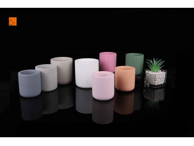 Hot sale Home Decor Customized Soy Wax Colorful Cement Candle Mold Handmade Colorful Concrete Empty Candle Jars For Candles Wholesale