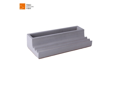 Light Grey Pen Holder And Pot