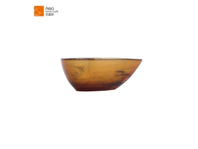 Superior Quality Restaurant Amber Personalized Drop Shaped Bowl Tableware Sushi  Sauce Soup Bowls