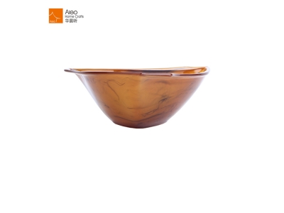 Special Amber Western Restaurant Food Plate Pasta Salad Plates Thickened Tableware Reusable Salad Platter