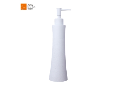 Hotel White Hand Wash Liquid Soap Container Refillable Stand Fancy Soap And Shampoo Dispenser