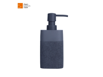 Black and Blue Color Custom Square Empty Soap Shampoo Body Lotion Pump Bottle Man Style