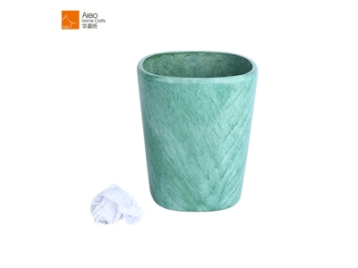 Top Quality Living Room Opening Trash Can Home Waste Bins Resin Garbage Indoor Bin Customized