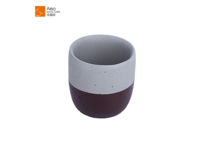 New Hot Selling Products Cement Christmas Decoration Cheap Concrete Jar Tealight Empty Candle Holder With Private Label