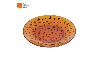Personalized Polyresin Fashion Leopard Serving Platter Tableware Hotel / Household Products Dinner Platter