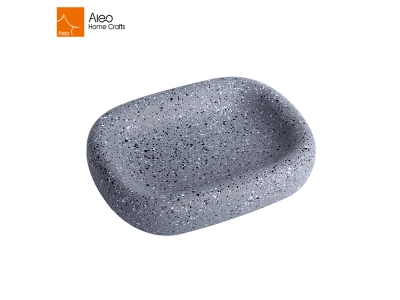 Hotel Sandstone Resin Bathroom Accessories Set For Soap Dish 