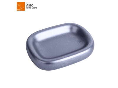 Aleo Resin Bathroom Accessories Set Supplier Customized polyresin Metal color Soap Dish ,Soap Holder 