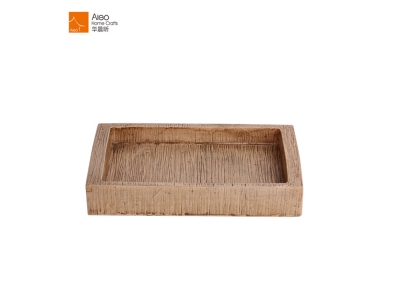 Eco-friendly Handmade Square Wooden Color Soap Dish For Bathroom 