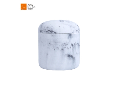 High-end Creative Marble Ball Cotton Swab Box/ Cotton Pad Holder/ Cosmetics Storage Cotton Swab Holder Box