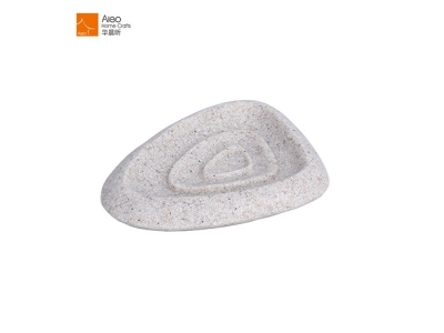 Resin Natural Stone Color Series Custom Hand Made Bathroom Soap Dish Hot Sale 