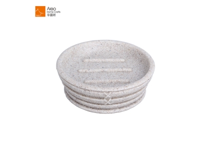 Best Design Resin Natural Stone Color Soap Dish Custom Hand Made Bathroom Soap Holder Hot Sale 