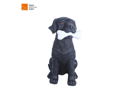 Wholesale Resin Realistic Dog Animal Garden Floor Labrador Home Decor Figurine With Hight Quality