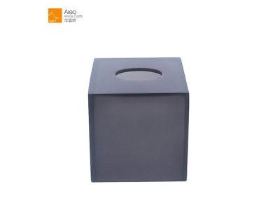 Creative Design Promotional Black Square Shape Facial Tissue Paper Box