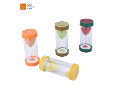 Promotional Unique Custom Fruit Hourglass Shower/Learning Sand Timer Wholesale 