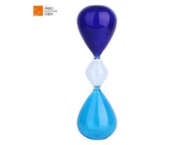 Wholesale Elegant Design Colorful 20 Min Blue Shower Sand Timer Hourglass Sand Timer With White Sand For Home Decoration