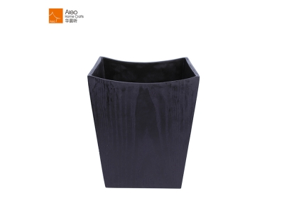 Aleo Eco High Quality Wood Grain Hotel Lobby/Room Waste Bin Touchless Trash Can And Office Household