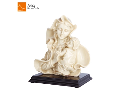 Wholesale Custom High Quality Resin Saint Mother Mary And Baby Jesus Resin Statue