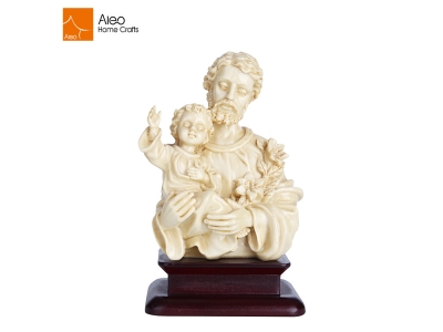 Wholesale Custom High Quality Resin Saint Holy Father And Baby Jesus Resin Statue