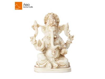 2018 Popular Resin Ivory Modern Art Ganesh Idols Indian Statue Gifts